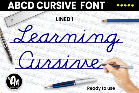 Abcd Cursive Lined1: A Warm, Handwritten Font for Real Small Businesses