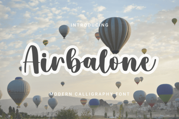 Airbalone: A Sweet Handwritten Font for Campaign Headlines