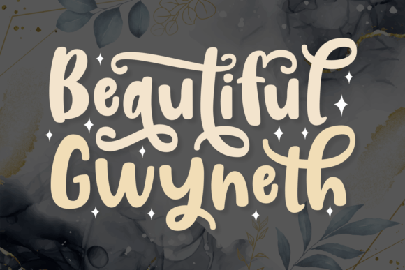 Beautiful Gwyneth: A Handwritten Font That Feels Like a Quiet Conversation