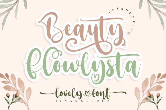 Beauty Flowlysta: A Modern Handwritten Font for Thoughtful Web Design