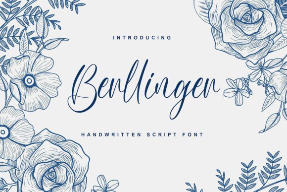 Berllinger: A Luxurious Handwritten Font for Crafters & Sellers
