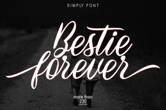 Bestie Forever: A Delicate Handwritten Font for Digital Charm