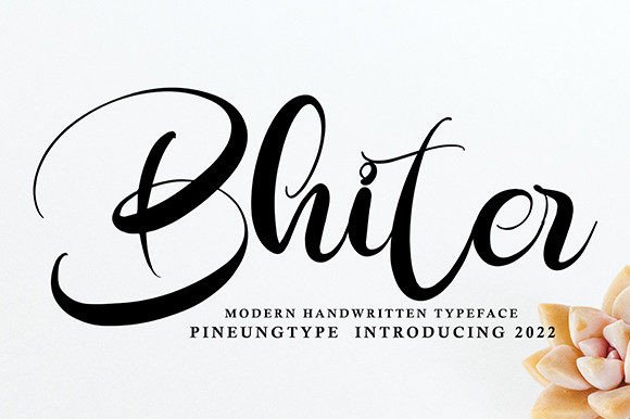 Bhiter Handwritten Font for Crafters & Sellers