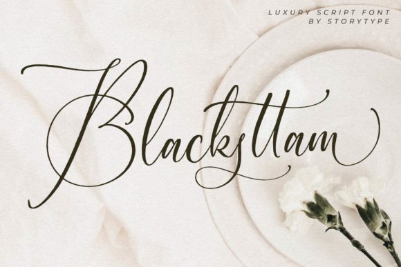 Blacksttam: A Refined Script Font for Editorial Moments