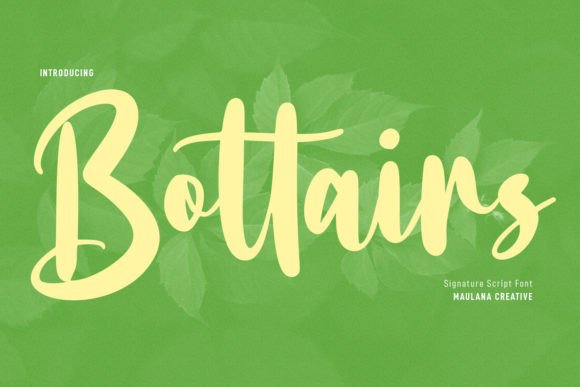Bottairs: A Playful Script Font for Digital Branding