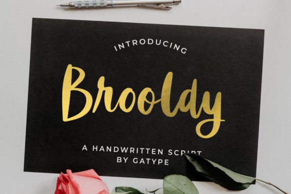 Brooldy: A Modern Handwritten Script Font That Feels Like a Quiet Conversation