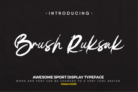 Brush Ruksak: A Handwritten Font That Earns Its Place in Real Campaigns