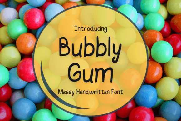 Bubbly Gum: A Playful Handwritten Font for Friendly Branding