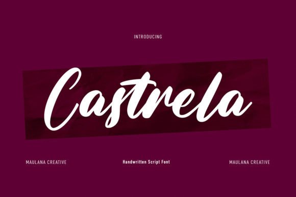 Castrela: A Handwritten Font That Makes Your Brand Feel Human