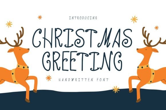 Christmas Greetings: A Playful Handwritten Font for Editorial Charm