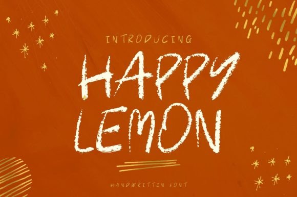 Happy Lemon: A Playful Handwritten Font That Elevates Real Branding