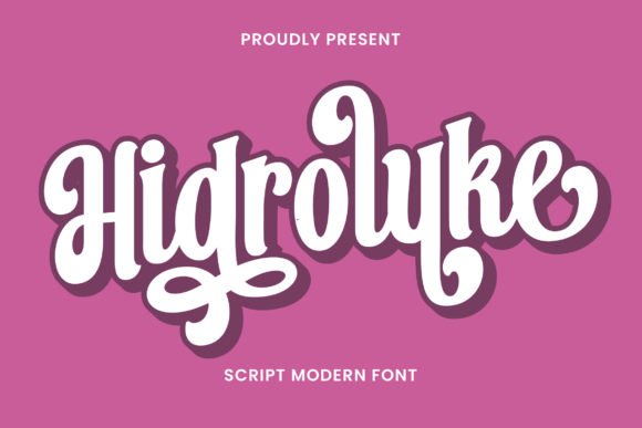 Hidroluke: A Modern Script Font for Digital Branding