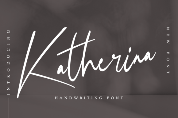 Katherina: A Refined Script Font for Brand Identity Work