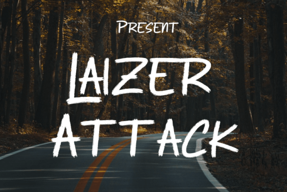 Laizer Attack: A Modern Script Font That Elevates Your Brand