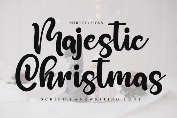 Majestic Christmas: A Joyful Handwritten Typeface for Warm Brand Identities