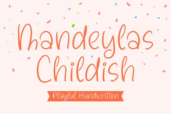 Mandeylas Childish: A Playful Handwritten Font for Crafters & Sellers