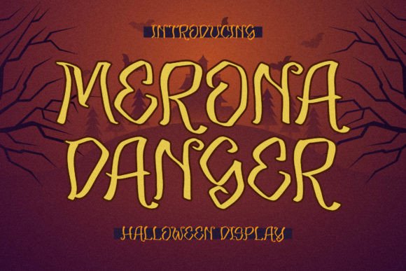 Merona Danger: A Halloween Handwritten Font That Feels Like Magic on Labels & Printables