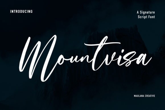 Mountvisa: A Handwritten Font That Feels Like Your Best Creative Instinct