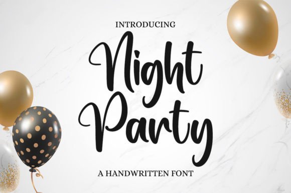 Night Party: A Handwritten Font That Feels Like a Real Design Choice