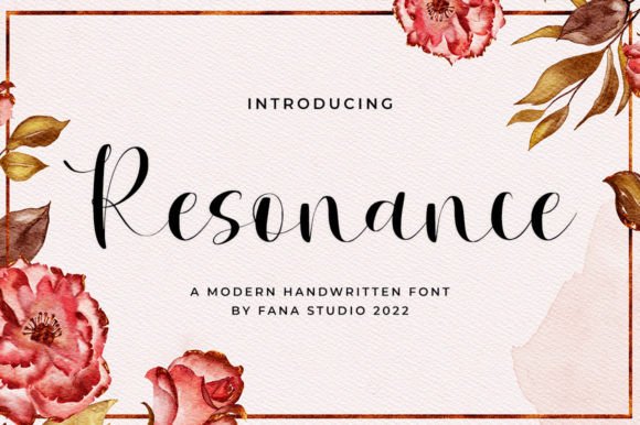 Resonance Script: A Modern Typeface for Elegant Brand Identity