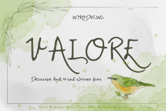 Valore: A Handwritten Font That Feels Like Home